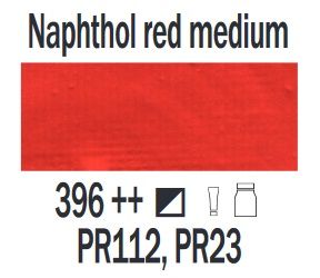 Farba akrylowa ArtCreation Talens 750 ml Napthol Red Medium nr 396